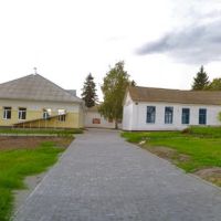 Панорама Заречанской школы с 5-ти фото, Ружин