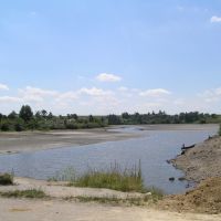 Река Teterev, шлюзы плотины открыты. River Teterev , dam sluices are opened., Чуднов