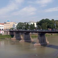 Пешеходный мост через реку Уж, Ужгород