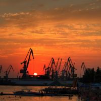 Port sunset, Бердянск