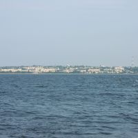 Nikopol from distance, Каменка-Днепровская