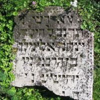 Jewish gravestone in Rohatyn, Рогатин