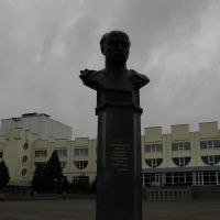 Центр Бородянки, памятник Шевченко, Бородянка