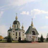 Панорама Гребинки. Засухинская Церковь - Panorama Grebinky. Zasuhinskaya Church, Гребенки