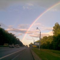 веселка над Житомирським шосе * rainbow over the highway Kyiv - Zhytomyr, Киев