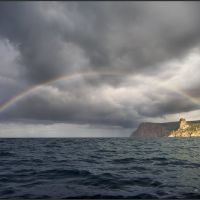 Радуга в море - Rainbow at sea, Балаклава