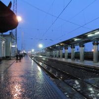 дощ на платформі * rain at the station, Джанкой