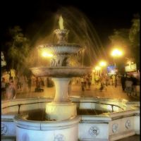 Fountain at night, Евпатория
