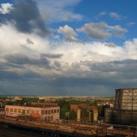 Грозовые облака над городом, Алчевск
