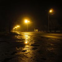 На Алчевск. Трасса после дождя, Белое