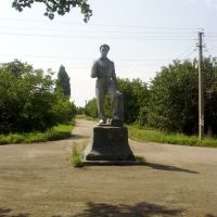Памятник шахтёру 1950-е годы. Miner monument 1950-th, Зоринск