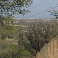 Вид на Северодонецк с лестницы, Лисичанск
