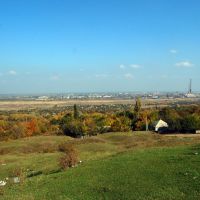 Вид на Северодонецк, Лисичанск