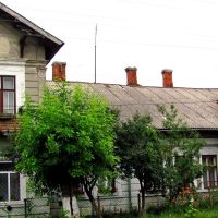 Старые домики в исторической части города Броды., Броды