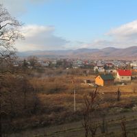 village viewed from the hill * панорама села, Верхнее Синевидное