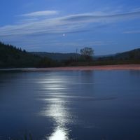 Moon night on Stryy River, Верхнее Синевидное