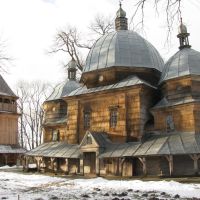 Вид на церкву св. Миколая, Каменка-Бугская