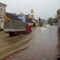 thunderstorm vs system of overflow-pipe (message to the mayor of this city), Николаев