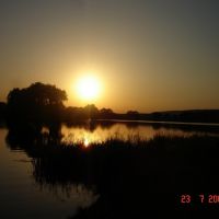 Захід сонця на Перемишлянському озері, Перемышляны