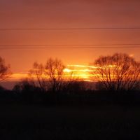 Захід сонця в Пустомитах - Sunset in Pustomyty, Пустомыты
