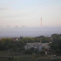 Ранковий туман над річкою, Еланец