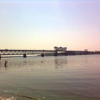 Мост через Днепр. The bridge across the Dnieper, Кременчуг