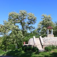 Korets. St. Antony holy place and the blooming acacia tree., Корец