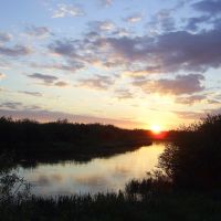 Sun Rise near Ostroh, Острог