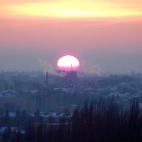 winter sunset, Ровно