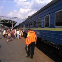 Konotop, train "Moscow-Chernigov", Конотоп