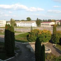 Lipova Dolina, center city, school, Липовая Долина