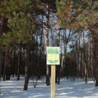 national park "Hetmanskyi", boundary mark, Тростянец