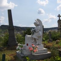 At the cemetery, Бережаны