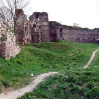 BUCZACZ (Бучач, בוצאץ) Ruiny zamku z XIV w. The ruins of the medieval castle., Бучач