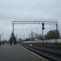 Станция Подволочиск. Первая платформа. Вид в сторону Волочиска, Подволочиск