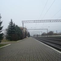 Станция Подволочиск. Вид в сторону Волочиска, Подволочиск