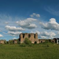 ancient ruins of cathedral in Terebovlya town, Теребовля