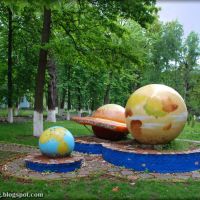 Planet models in territory of cardeological sanatorium "Roscha", Песочин