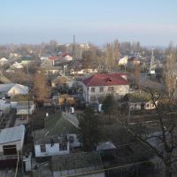 вид на город с крыши пятиэтажки, Скадовск