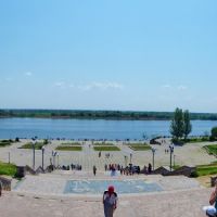 View on the Dnieper quay from the Glory Park, Херсон