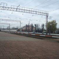 Станция Волочиск. Первая платформа. Вид в сторону Подволочиска, Волочиск