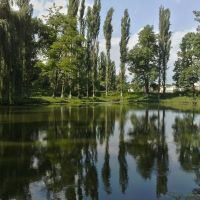 Pond near the hospital, Дунаевцы