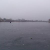 Экстремалы рыбаки на тающем льде, Славута
