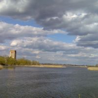 Вид с моста через речку Случь. Апрель 2009 года., Староконстантинов
