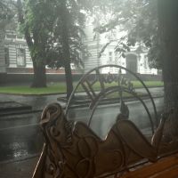 Скамейка (Rainy cityscapes), Хмельницкий