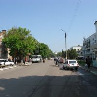 Одна из улиц центра, Прилуки