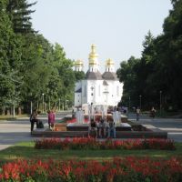 Екатерининская церковь (вид с Аллеи Героев), Чернигов