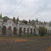 вокзал у Новоселиці, поч. ХХ століття ♦ railway station Novoselytsia, Новоселица