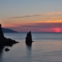 Sail Rock at sunrise, Курпаты