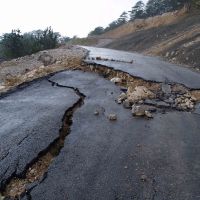 Consequences of landslide, Санаторное